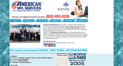 Desktop Screenshot of americanspaservices.com