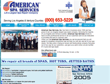 Tablet Screenshot of americanspaservices.com